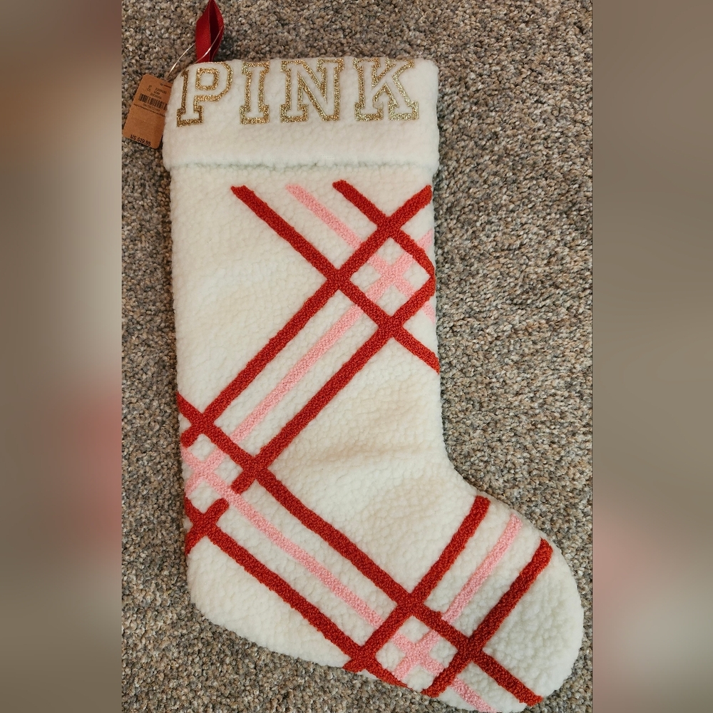 I HAVE 3 TOTAL PINK holiday stocking